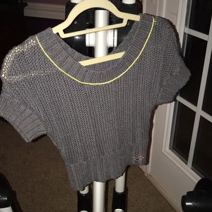 cropped hollister sweater